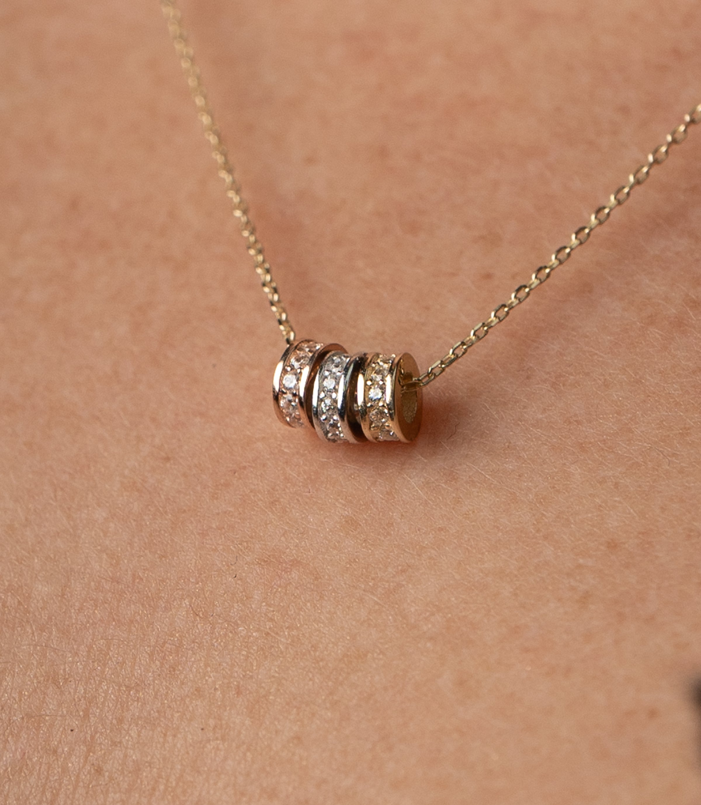 Tricolor Kreise Kette