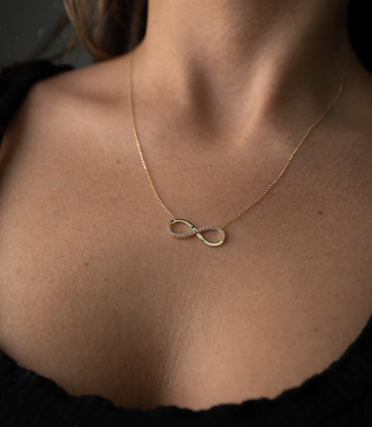 ''Unendlichkeitszeichen''-Kette - 585er Gold - Elina Gold