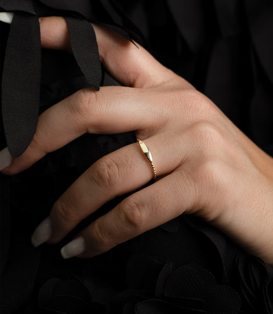 ''Wegweiserstein''-Ring - 585er Gold - Elina Gold