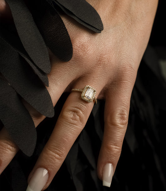 "Elinas Baguette Syphonie"Ring - 585er Gold - Elina Gold