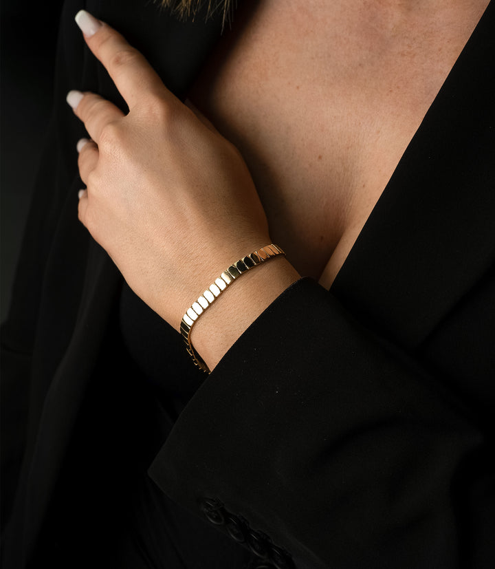 Kästchenarmband – 585er Gold