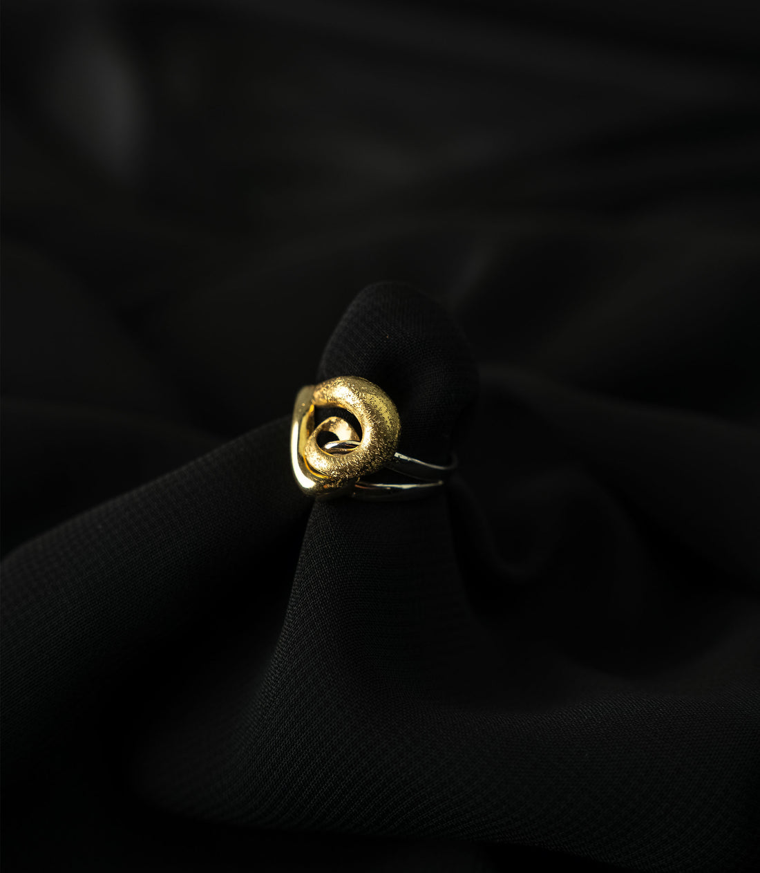 Verbundene Seelen Ring – 585er Gold