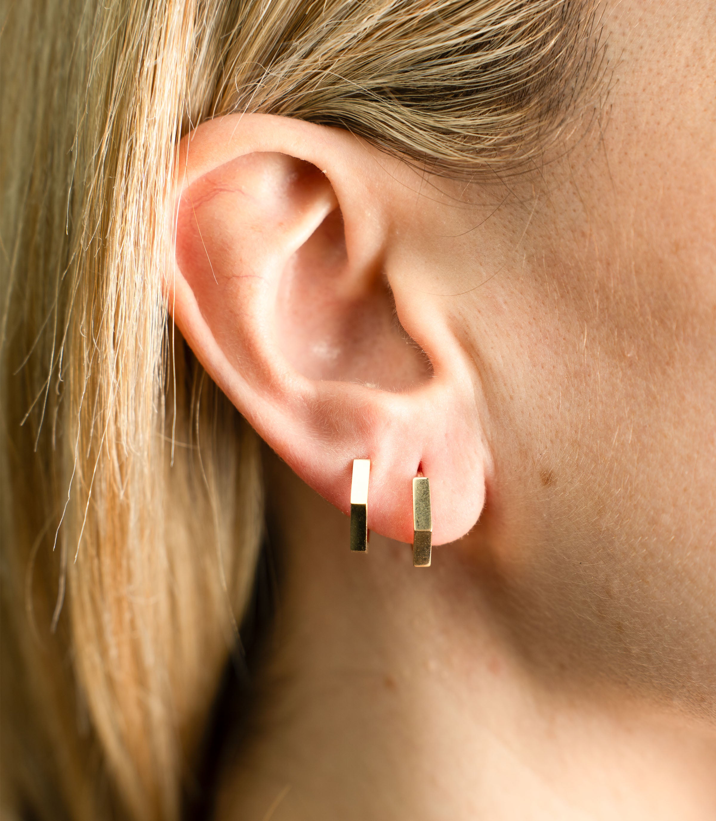 Creolen Fünfeck Ohrring