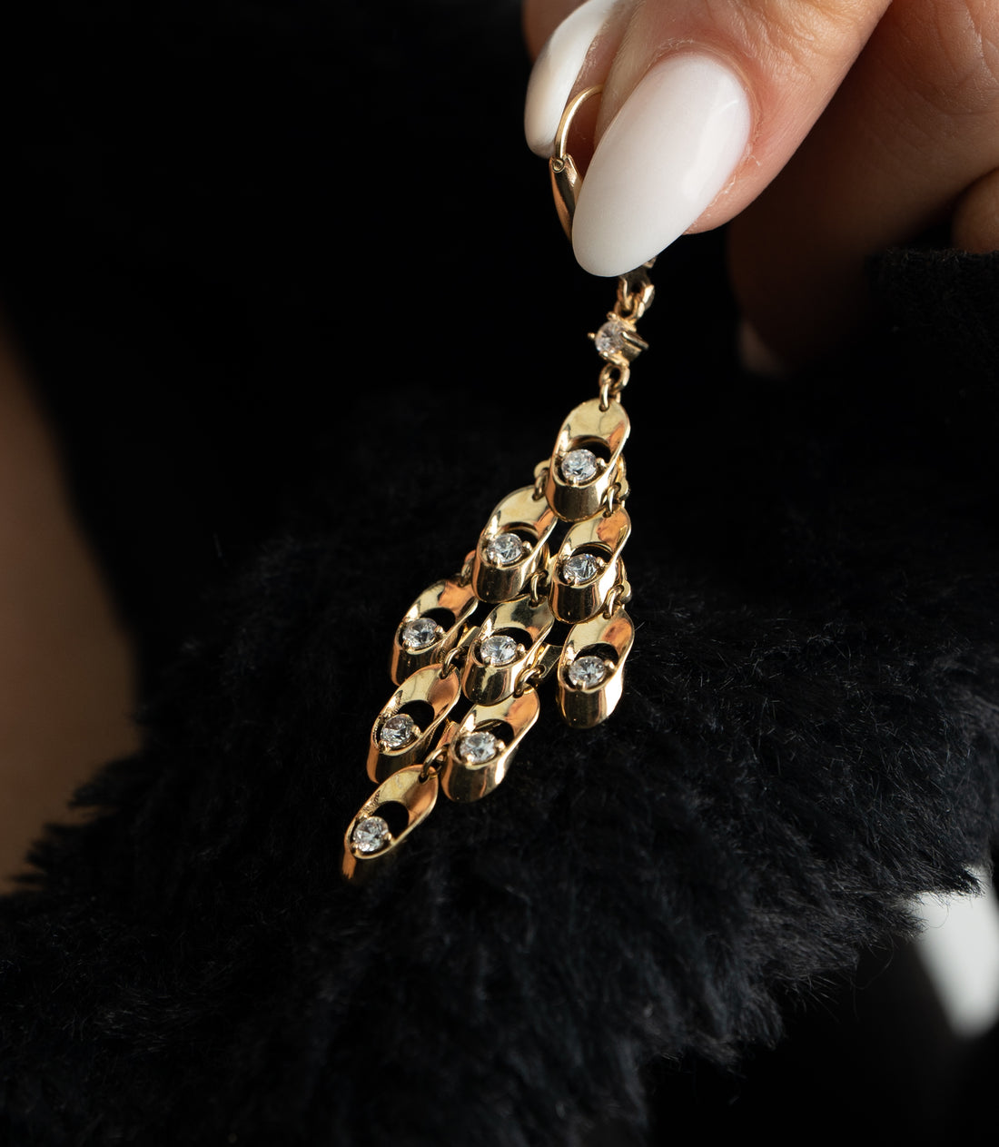 Bewegungsjuwel Ohrring – 585er Gold