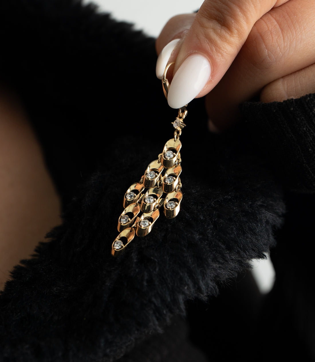 Bewegungsjuwel Ohrring – 585er Gold