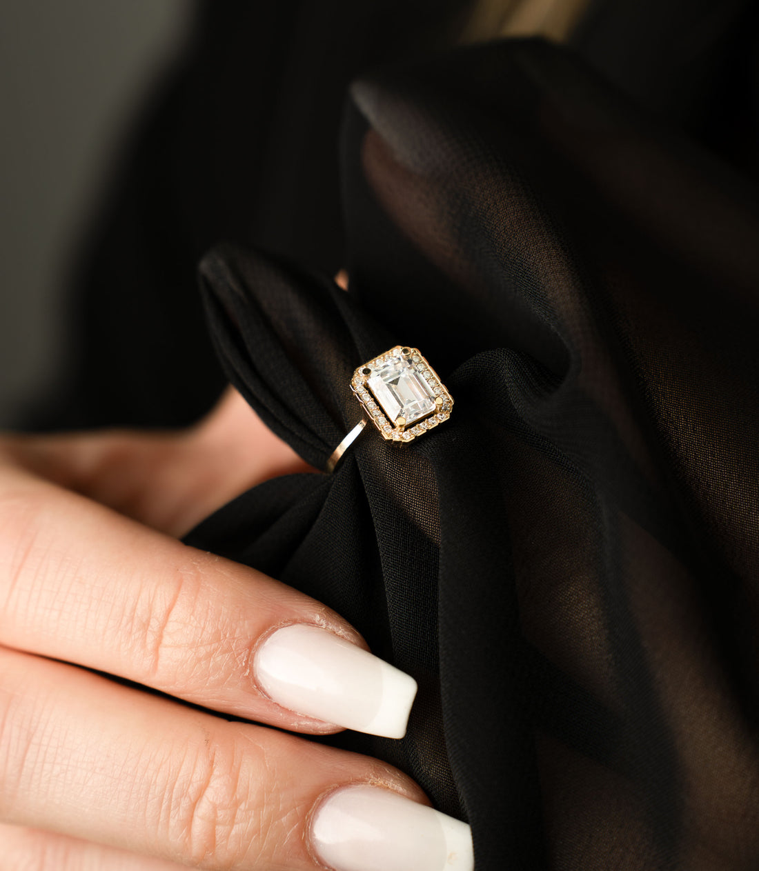Elinas Baguette Symphonie Ring – 585er Gold
