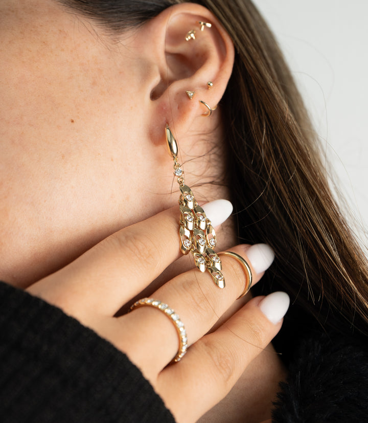 Bewegungsjuwel Ohrring – 585er Gold