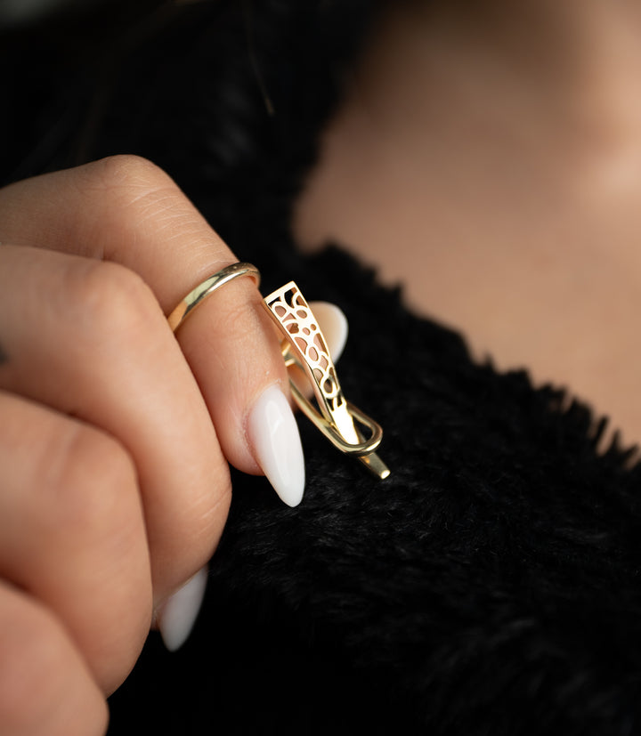 Fantasy Design Kombi Ohrring – 585er Gold