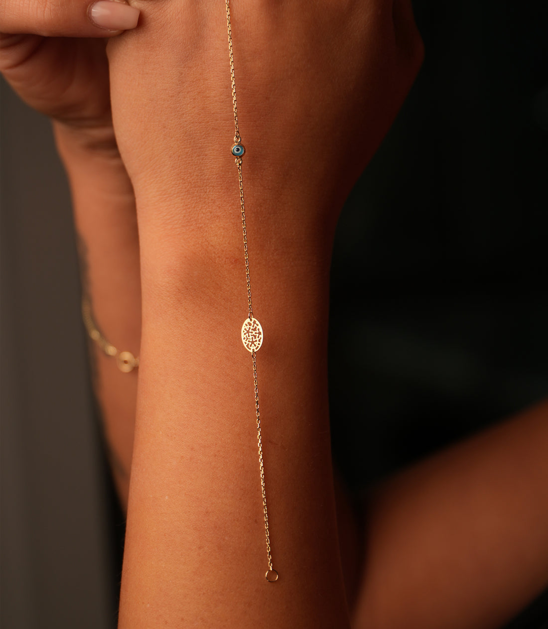 Nazar Filigran Armband – 585er Gold