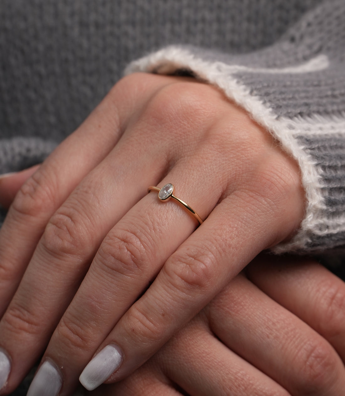 Zarte-Eleganz-Ring – 585er Gold