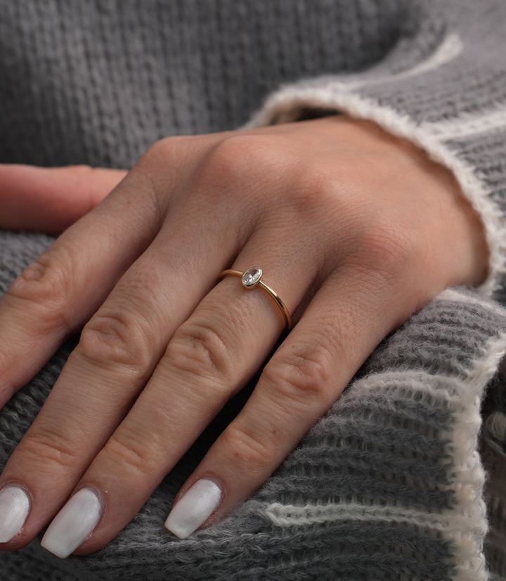 Zarte-Eleganz-Ring – 585er Gold