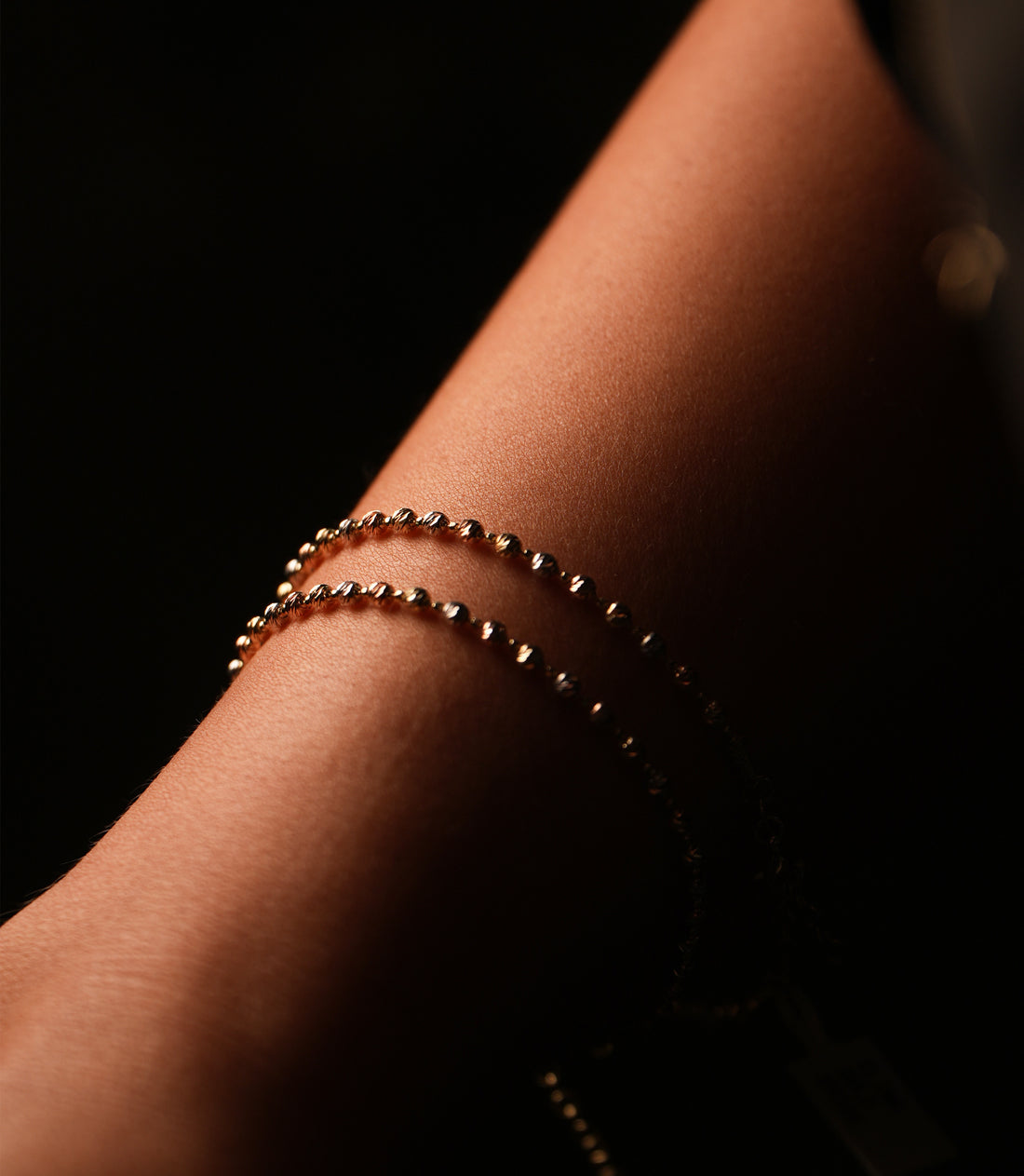 Dorika Tricolor schlicht – Armband – 585er Gold
