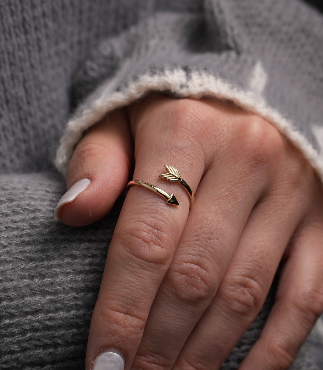 Goldener Schütze Ring – 585er Gold