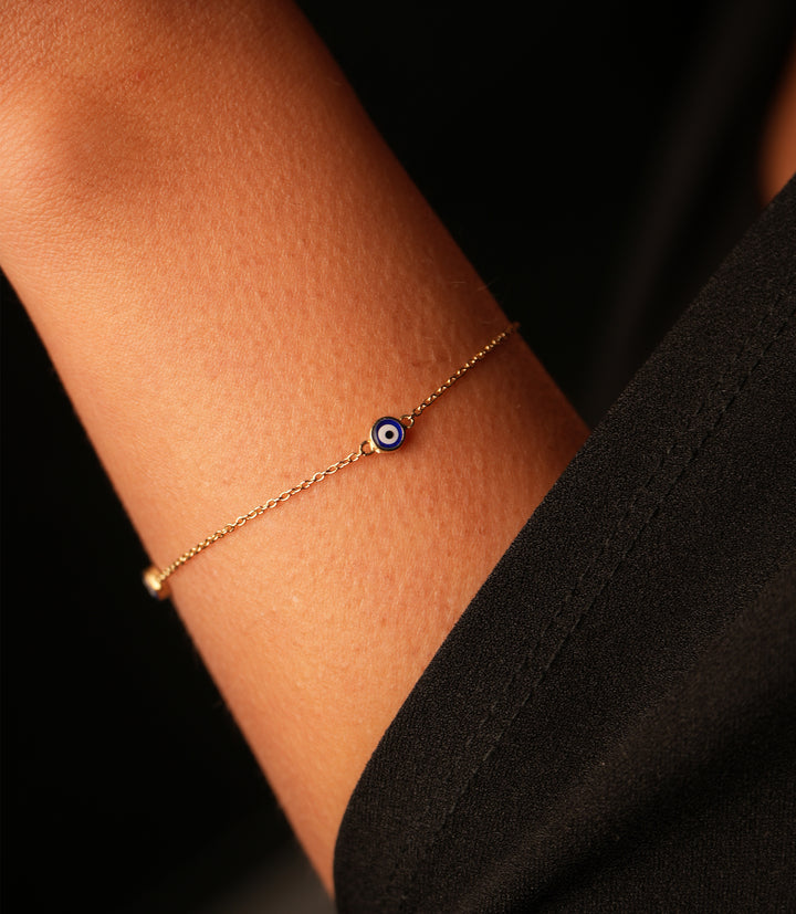 Nazar Triple Protection Armband – 585er Gold