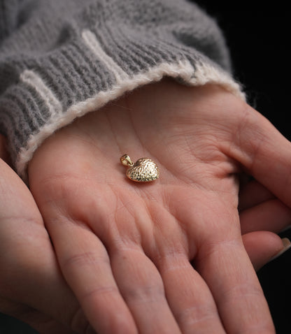 Halbdorika Herz Medium - Anhänger - 585er Gold - Elina Gold