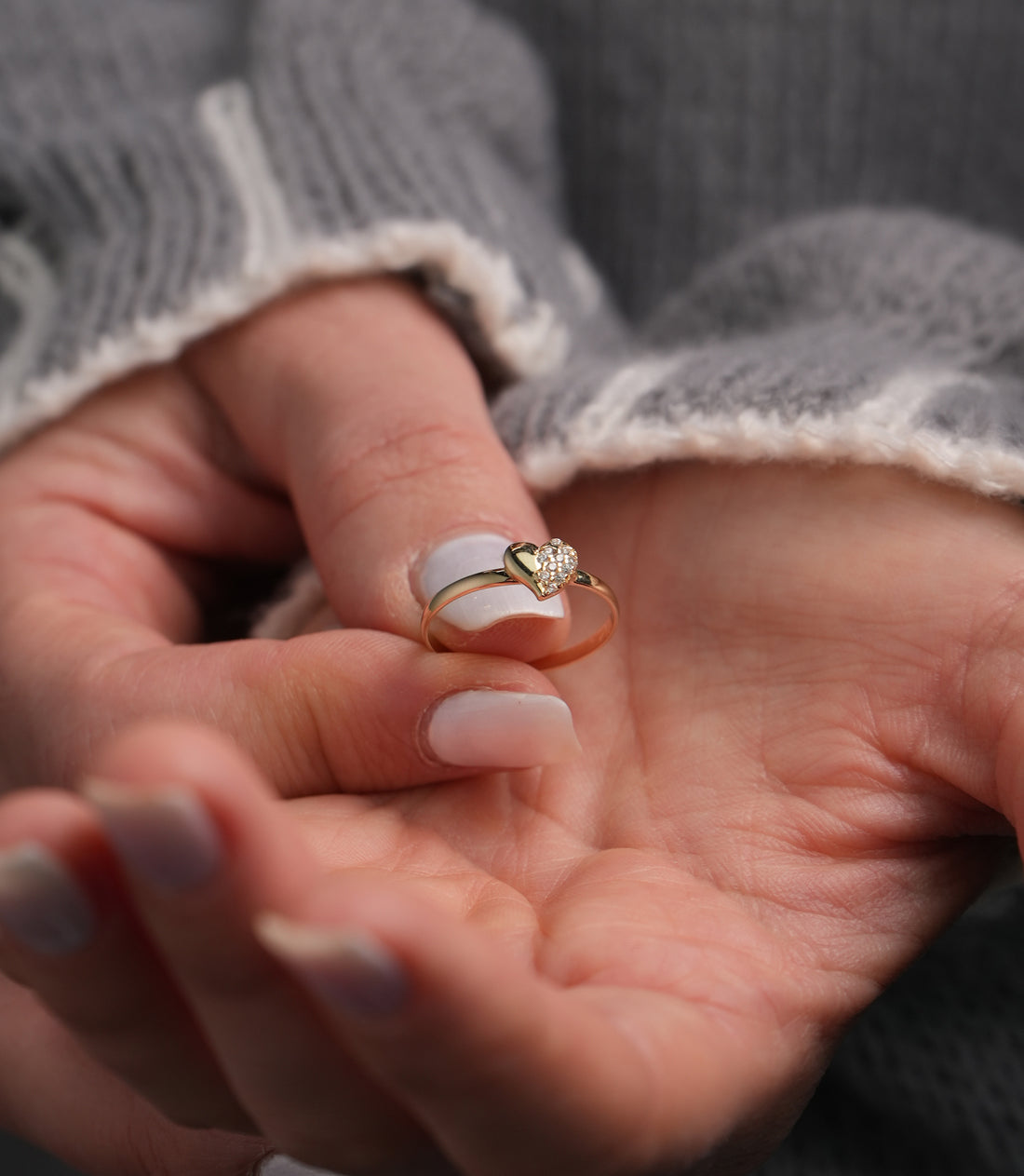 Heart-of-Gold-Ring – 585er Gold