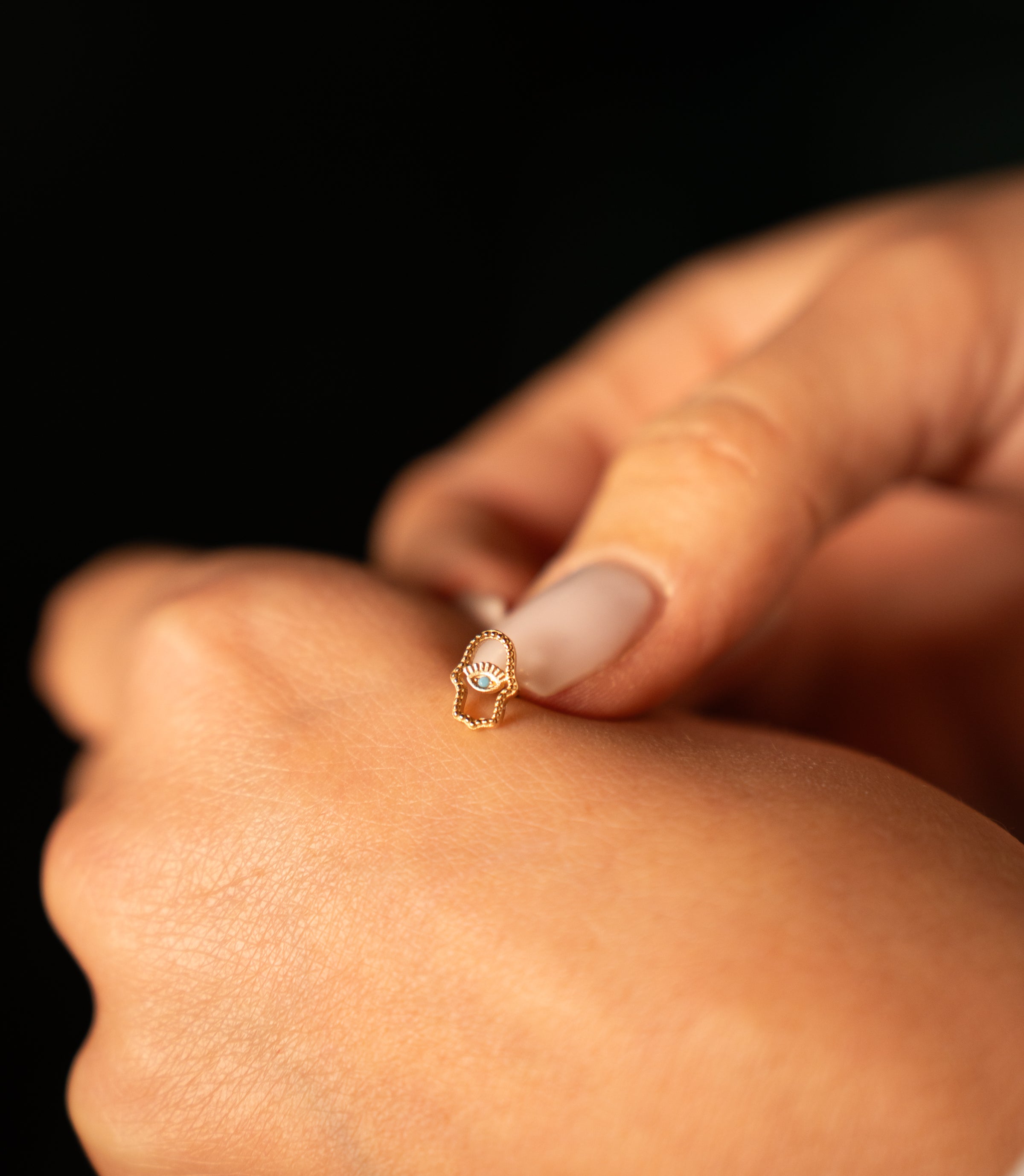 Nazar Türkis Stecker Ohrringe