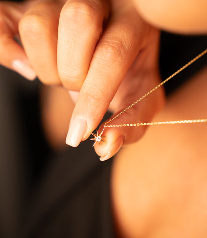 Nordstern -Kette 585er Gold - Elina Gold