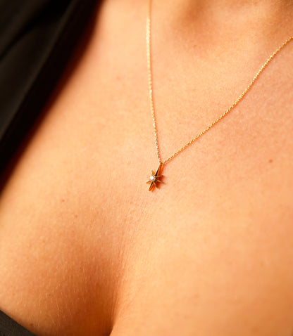 Nordstern -Kette 585er Gold - Elina Gold