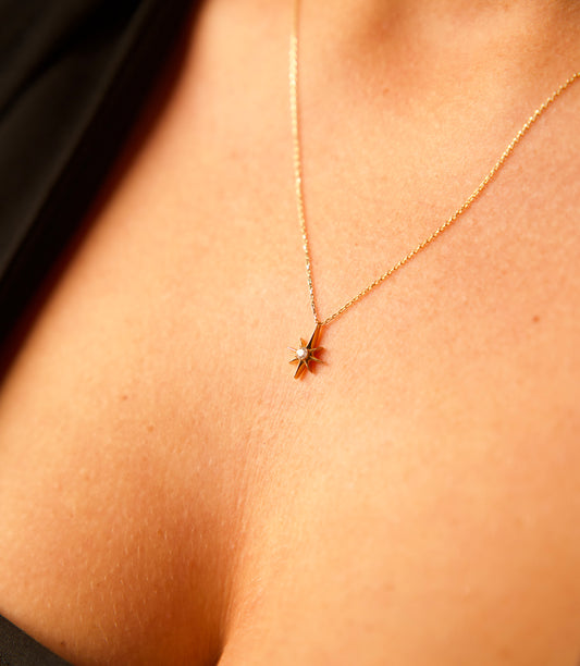 Nordstern -Kette 585er Gold - Elina Gold
