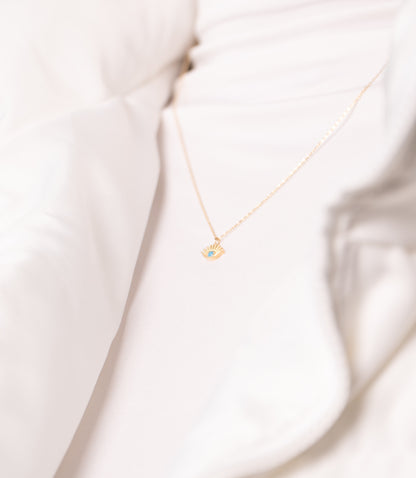 ''Nazar Auge''-Kette - 585er Gold - Elina Gold