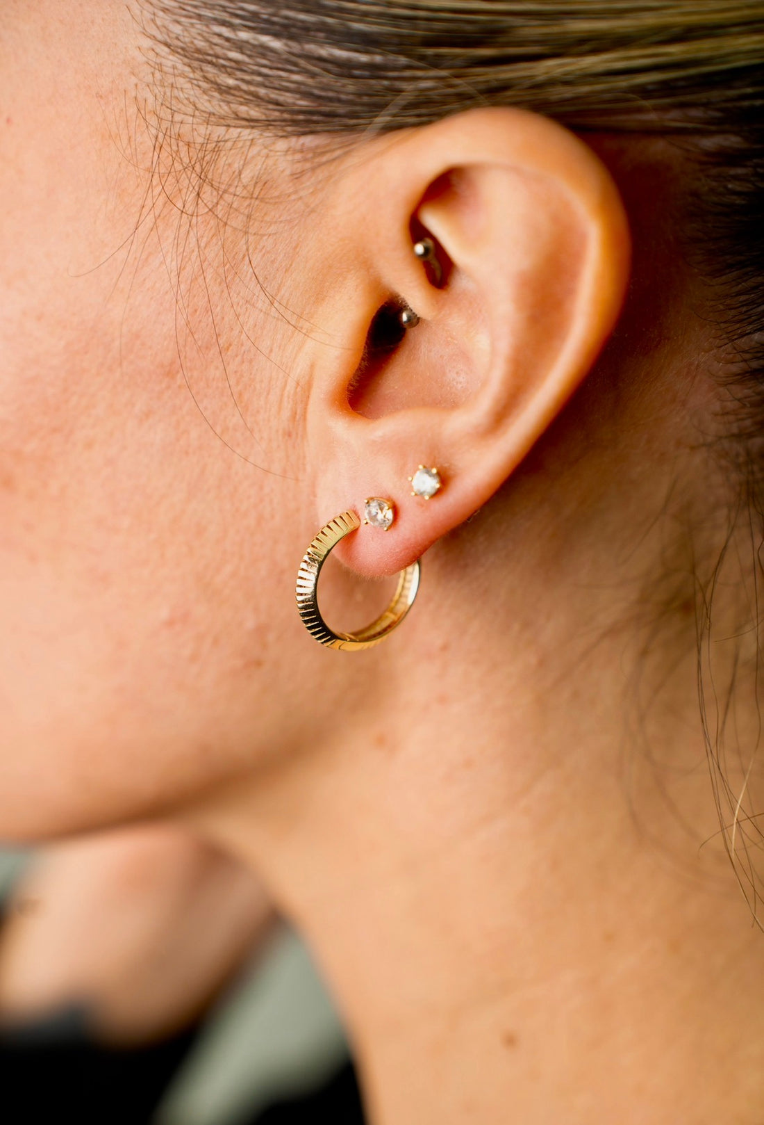 Elina Soléa – Strahlende Echtgold-Creolen - Elinagold