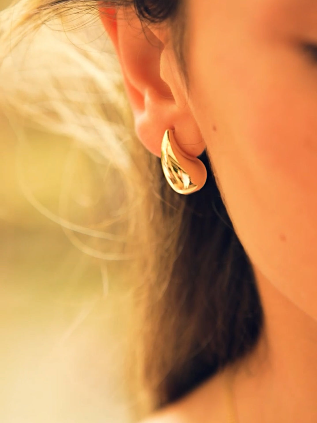 Tropfen Ohrringe – 585er Gold