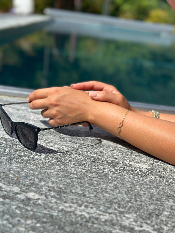 Unendlichkeitszeichen Armband – 585er Gold