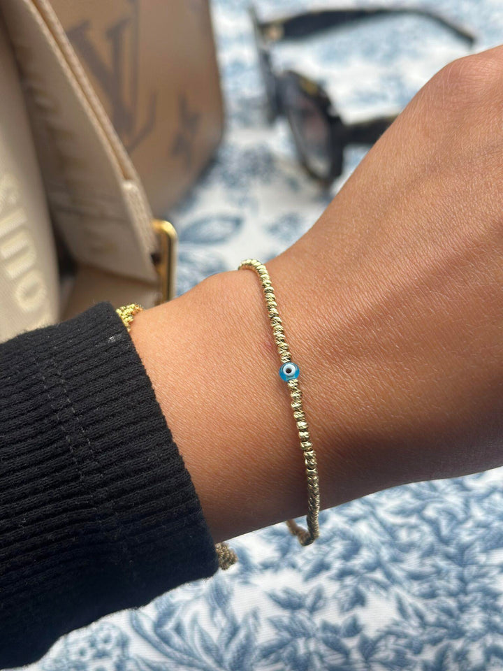 Dorika Nazar Armband – 585er Gold