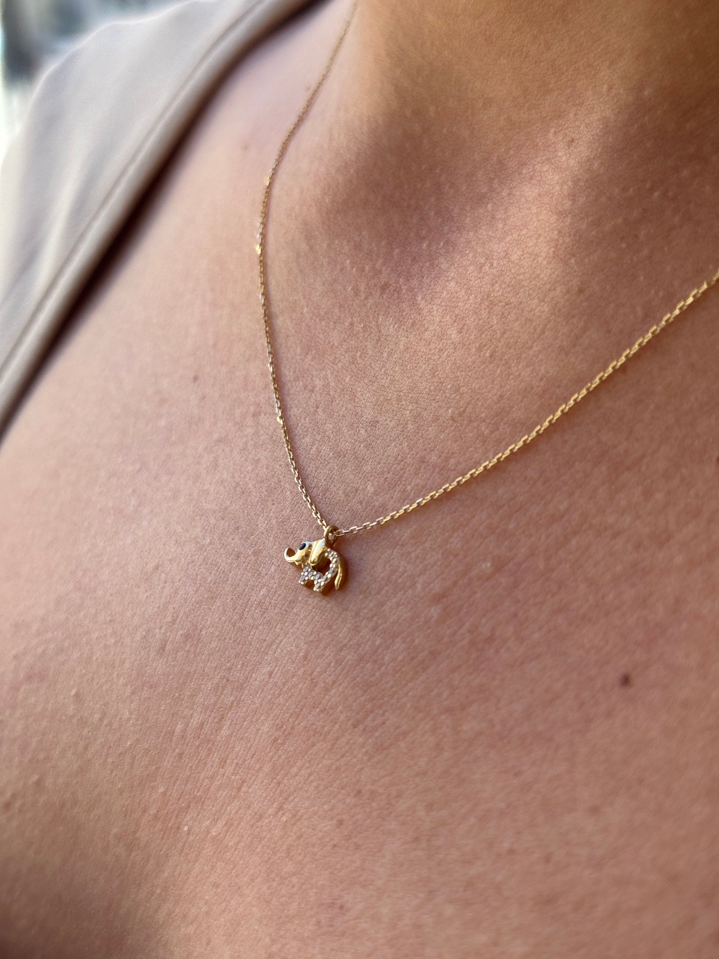 ''Elefant''-Kette - 585er Gold -Elina Gold