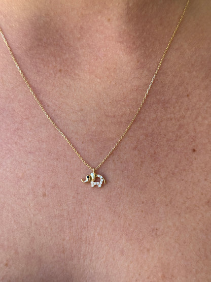 ''Elefant''-Kette - 585er Gold -Elina Gold