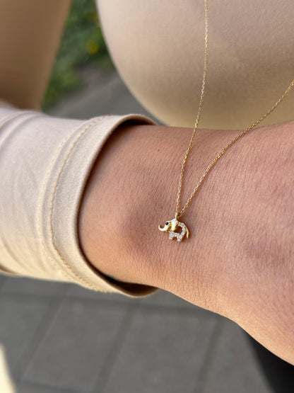 ''Elefant''-Kette - 585er Gold -Elina Gold