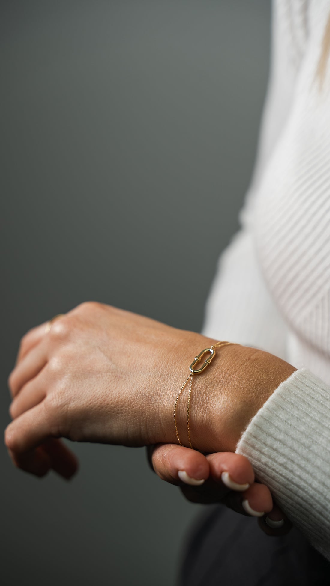 Ovales Glied - Armband - Elina Gold