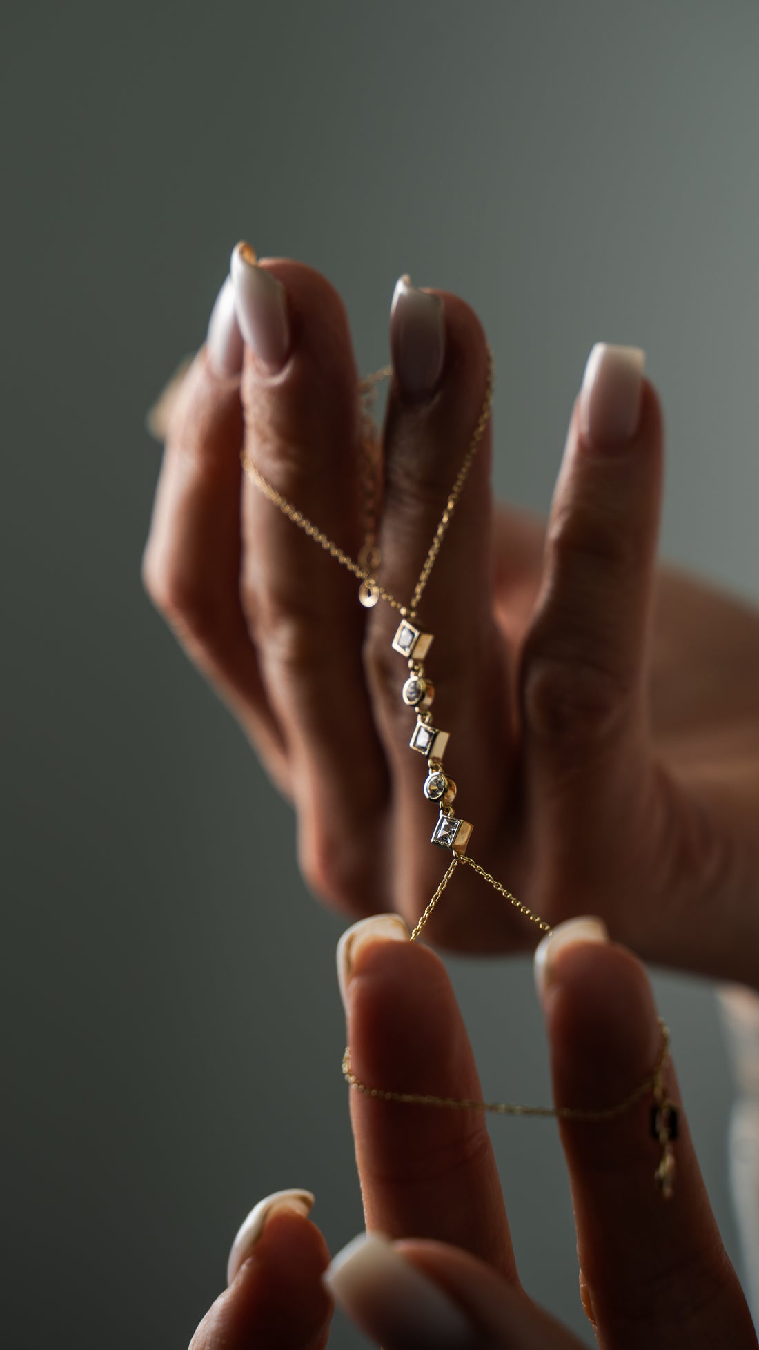 Kreis Quadrat - Armband - Elina Gold