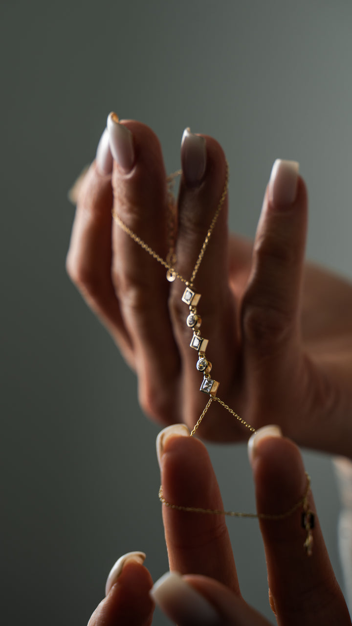 Kreis Quadrat - Armband - Elina Gold