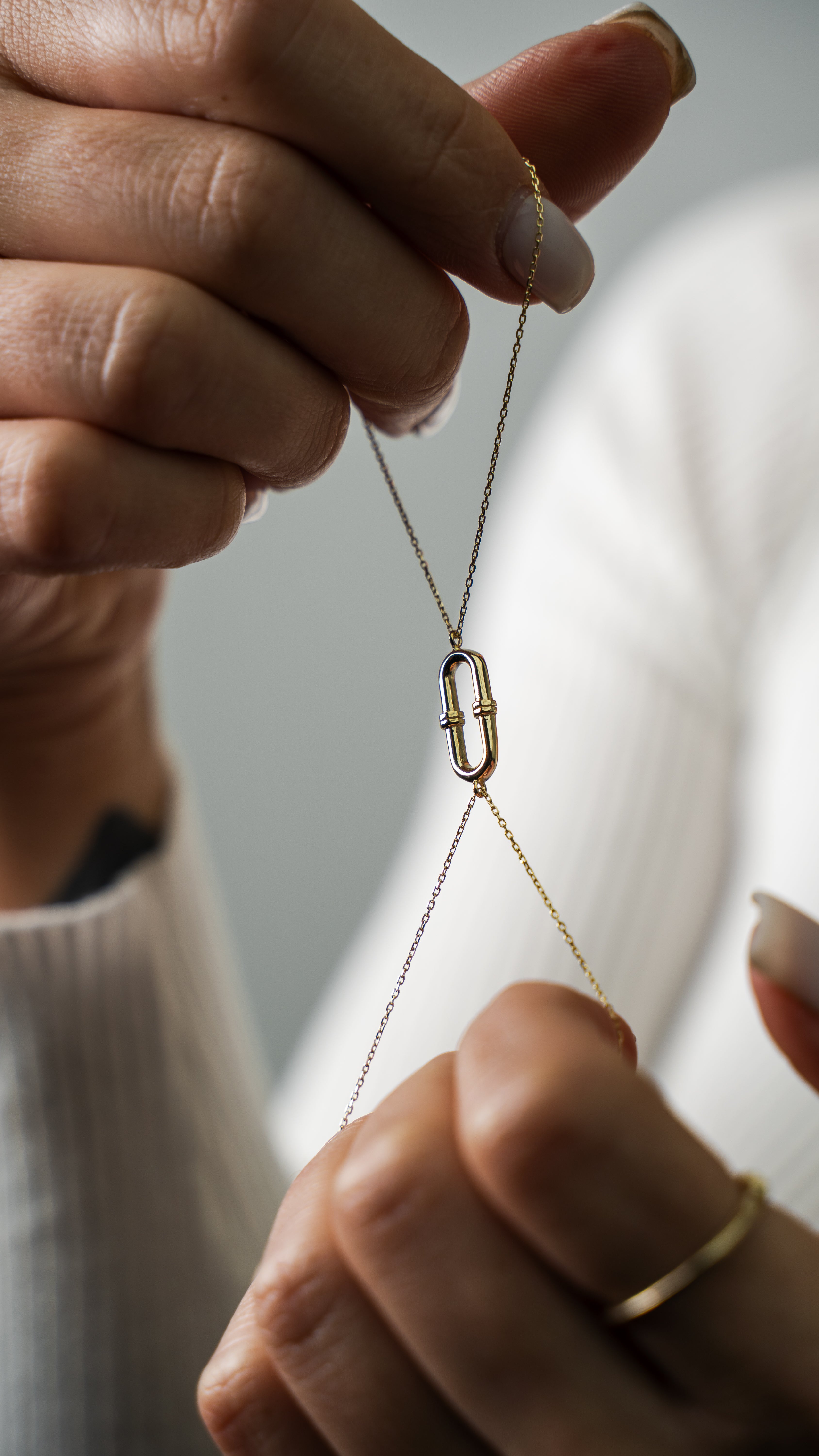 Ovales Glied - Armband - Elina Gold