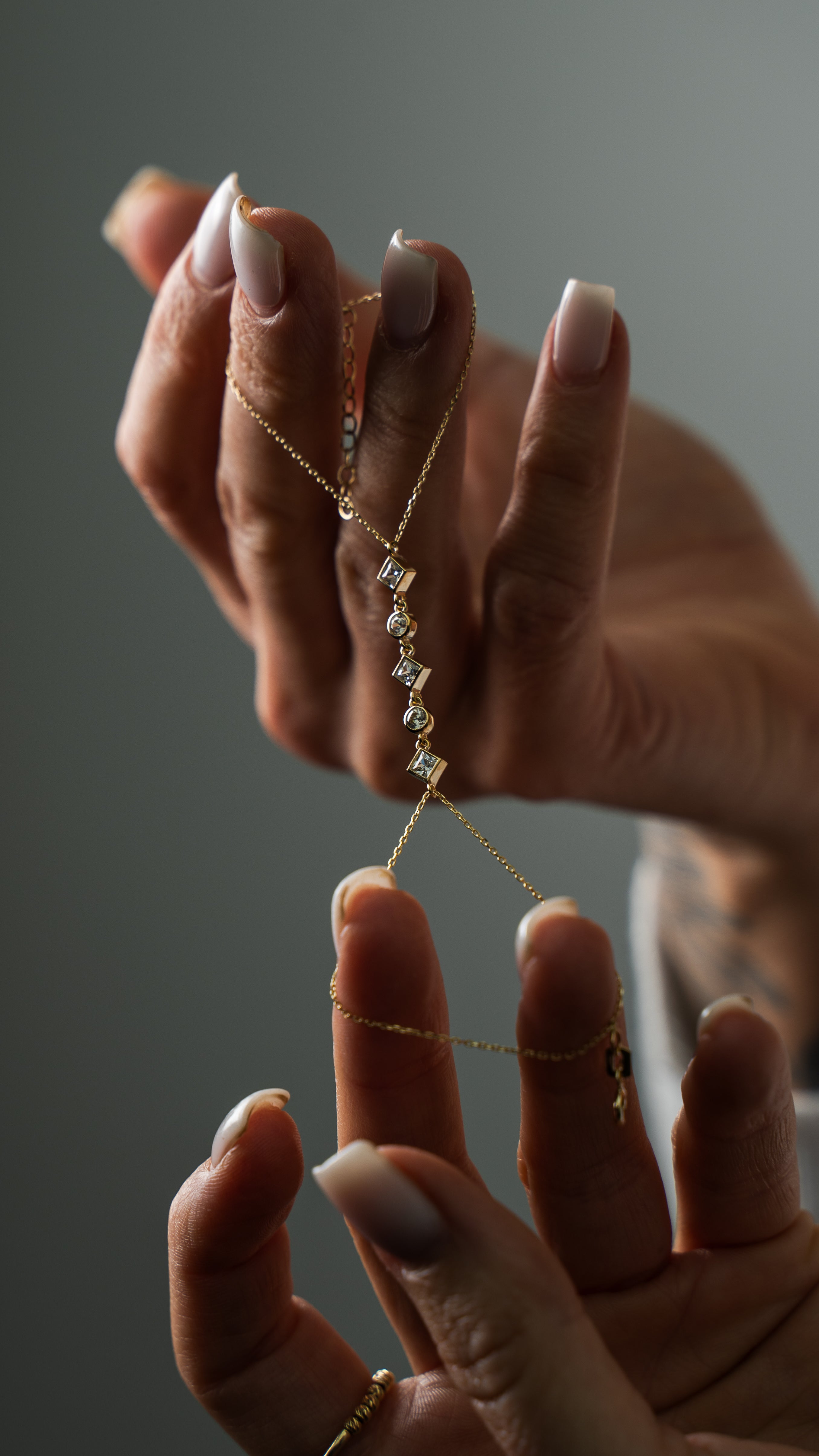 Kreis Quadrat - Armband - Elina Gold