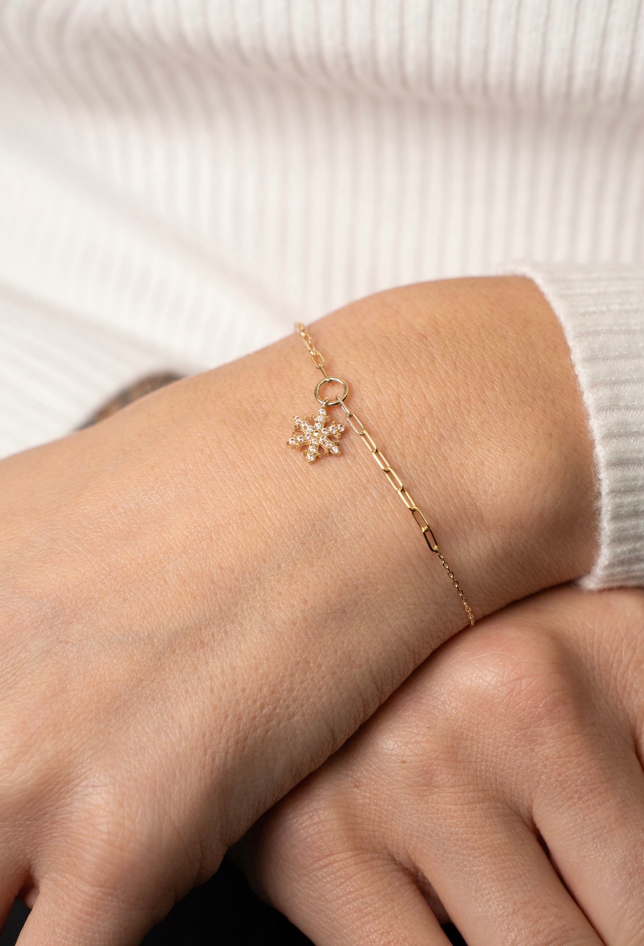 Schneeflocken Glieder Armband