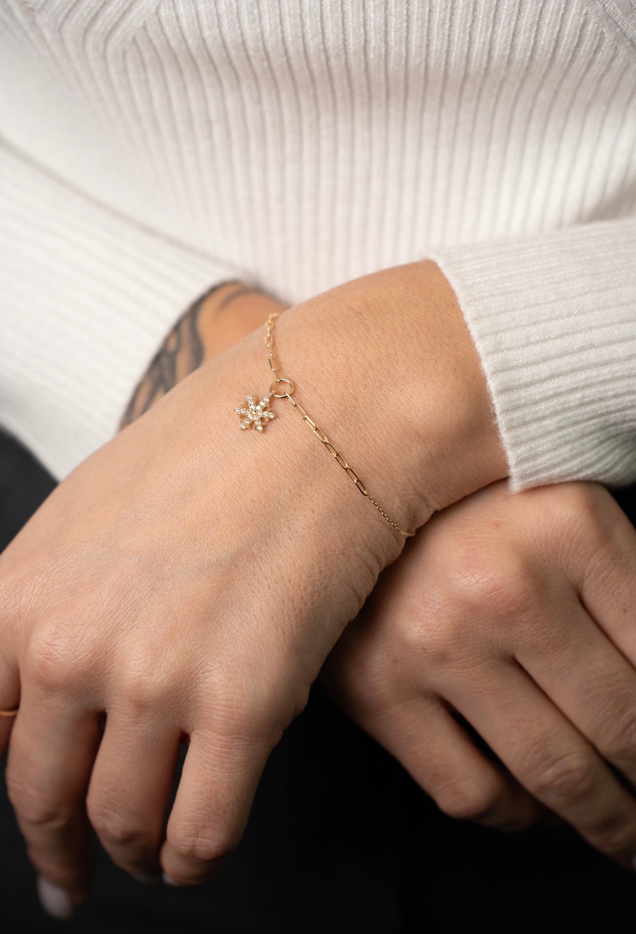 Schneeflocken Glieder Armband